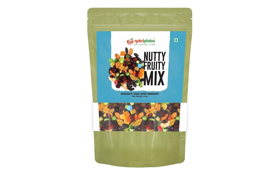 Nutriplato Nutty Fruity Mix    Pack  340 grams